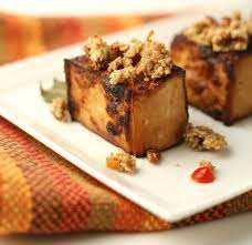 Carla S Pecan And Oat Crusted Tofu From Top Chef Veggie Belly Vegetarian Recipe Tofu Dishes Tofu Vegan Cooking