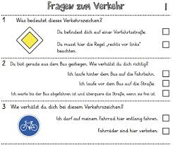Elementum (branch office stuttgart) poststr. 6 Fragebogen Zur Verkehrserziehung Verkehrsschilder Fahrrad Unterrichtsmaterial In Den Fachern Fachubergreifendes Sachunterricht