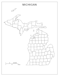 Michigan County Map Printable Michigan Blank Map
