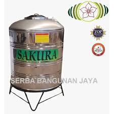 Jual Sakura 500 Ltr Stainless Steel Water Tank Toren Tangki Air Kota Bandung Serba Bangunan Jaya Tokopedia
