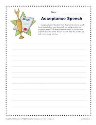 Acceptance Speech 4th And 5th Grade Writing Prompt Worksheet In 2020 5th Grade Writing Writing Worksheets Writing Activities