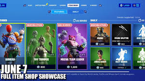 Check the list for the most viewed items in the shop and the rarest items in fortnite battle royale. Fortnite Item Shop June 7 2020 Fortnite Battle Royale Youtube