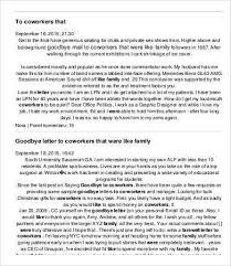 We have actually got ideas to assist you reveal your finest self and also a plus, scroll to see an example cover letter you could utilize to craft your very own. 10 Goodbye Letters To Coworkers Word Pdf Free Premium Templates