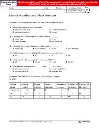 The mass of an atom is refereed as its atomic mass. Chapter 8 Workbook 3 By Simply Chemistry Issuu