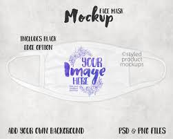 Download Dye Sublimation Face Mask Mockup Add Your Own Image And Etsy Sublimation Face Mask Dye Sublimation Face Mask