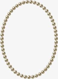 Black And White Necklace Clipart Creative Cartoon Pearl Necklace Cartoon Hand Painted Necklace Picture Necklace Pearls