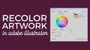 Create a text poster using image trace. How To Re Color Vector Artwork In Adobe Illustrator Youtube