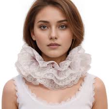 Renaissance Ruffle Collar Victorian Neck Ruff Elizabethan Collar clown  Collar