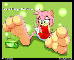 Chaos Cola Foot Growth: Amy Rose' By Pencilman by cornchip21 -- Fur  Affinity [dot] net