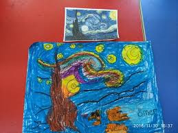 Van Gogh Yildizli Gece Tablosu Gece