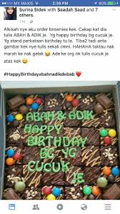 Kısa ürün açıklaması pembe happy birthday desenli kek tacı. Myjoe Store On Twitter Happy Birthday Bagi Yang Cucuk Je