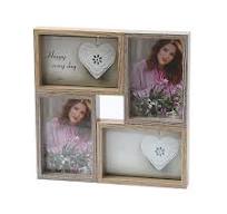 Marco de fotos de cilindro acrílico transparente personalizado, artesanías  de plástico con imán de doble cara para marcos de fotos de 4 ", 5", 6 ", ...
