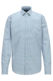 Hugo Boss Regular Fit Shirt In Easy Iron Dobby Cotton Poplin Turquoise Shirts From Boss For Men In The Offici Workout Shirts Shirts Turquoise Shirt