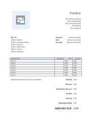 Free Invoice Templates Download Send Invoices Easily Bookipi
