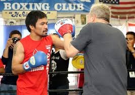 To summarise manny pacquiao, he was once described as the human equivalent of a pacific typhoon. Pacquiao Busting Up His Team In Camp Roach Says He S Back Boxing News