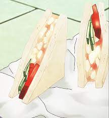 Open With Ayamu I Sit Down At A Small Bench Unwrapping My Lunch When I See Y C Comes By Sitting On The Next Bench B Food Artwork Food Illustrations Anime