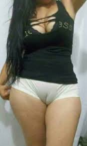 The contour in the fabric of a lower garment (e.g. Camel Toe