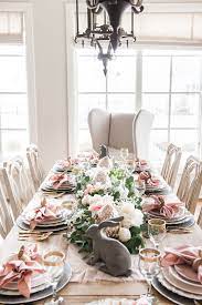 Home With Holly J Pink Easter Tablescape Table Setting Place Setting Bunnies Napkin Rin Easter Table Decorations Spring Table Decor Easter Table Settings