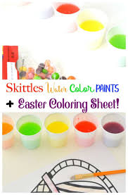 Free printable coloring pages and connect the dot pages for kids. Conservamom Skittles Water Color Paints Easter Coloring Sheet Conservamom