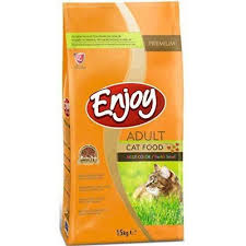 Enjoy Yetiskin Renkli Kedi Mamasi 15 Kg Yetiskin Kedi Mamasi Enjoy Enjoy Buyuk Paket Mama