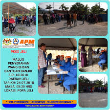 Banjir kelantan, terengganu & pahang 2019. Apm Jeli On Twitter 24 07 2018 Selasa Majlis Penyerahan Wang Ehsan Bantuan Banjir Siri 18 2018 Di Pdpa Jeli Jpamjeli Jpamtwiter