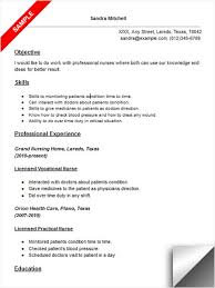 Licensed Vocational Nurse Lvn Resume Sample Myjobsearch Com
