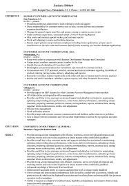 customer account coordinator resume