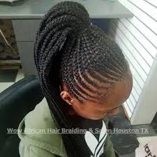 Wow hair braiding salon has the most skilled professional braiders. Feed In Braids In Houston Tx African Hair Braiding Salons Feed In Braid African Braids Hairstyles