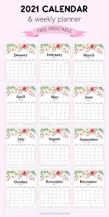 Free Printable Calendar 2021 In Pdf Beautiful Florals With Notes Di 2020 Papan Jadwal Kartu Kertas Kalender