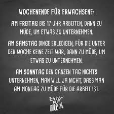 Visual Statements Wochenende Lustig Wochenende Weisheiten