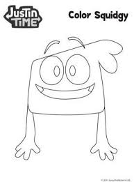 Justin Time Pictures To Coler Squidgy Coloring Page Justin Time Coloring Pages For Kids Sprout Justin Time Coloring Pages Kids Fun Play