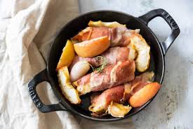 Poulet Au Jambon Sec Et Aux Pommes Recette En 2020 Cuisson Des Aliments Alimentation Jambon Sec
