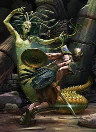 Perseus was the demigod offspring of the unusual union between zeus and danae: Perseus And Medusa An Art Print By John Petersen Perseus And Medusa Medusa Greek Mythology Mythology Art