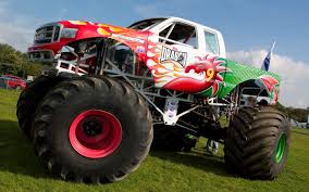 Monster trucks use large tires originally created for agricultural equipment. Are Monster Trucks Scary Wonderopolis