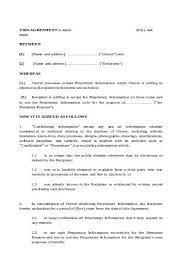 Military non disclosure agreement / u.s. 50 Simple Non Disclosure Agreements In Pdf Ms Word