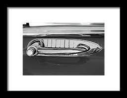 Vintage Car Auto Handle Door Black And White Framed Michiale Schneider Photography Interior Design Framed Art Wall Art Art Prints Art Framed Prints