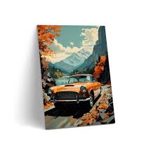 Tablou Canvas - Vintage Car Drive – The Print Studio