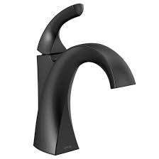 I immediately assumed it was a drip, and she said it was more than a drip. Delta Downing Single Handle Centerset Bathroom Faucet Metal 4 In Black Matte 15779lf Bl Reno Depot