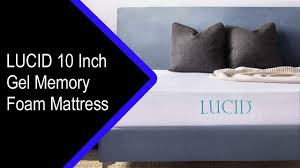 Lucid 10 Inch Gel Memory Foam Mattress Review Memory Foam Mattress Reviews Gel Memory Foam Mattress Memory Foam Mattress