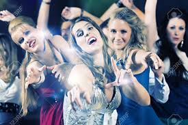 Find images of dancing girl. Young People Dancing In Club Or Disco Party The Girls And Boys Friends Having Fun Stock Photo Picture And Royalty Free Image Image 13452876