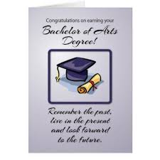 Instead, students are expected to earn credits in a variety of liberal arts subjects. Bachelor Of Arts Graduation Remember The Past Card Zazzle Com Bachelors Degree Graduation Graduation Associates Degree Graduation