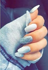 Very Light Sky Blue Nail Color With Slightly Darker Blue Gradient Glitter On Top I Love It Pinterest Qqueennvee Bride Nails Pretty Nails Trendy Nails