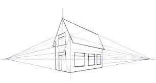 Afbeeldingsresultaat Voor Perspectief Tekenen Huis Perspective Drawing Perspective Sketch Paper Collage Art