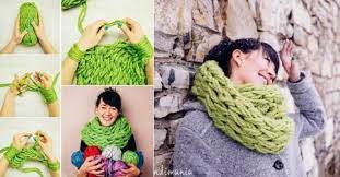 Utilisez vos bras comme des aiguilles pour tricoter ce snood géant. Tricoter Une Echarpe Avec Les Bras En 30 Minutes Echarpe Tricot Tricot Avec Les Bras Tricot