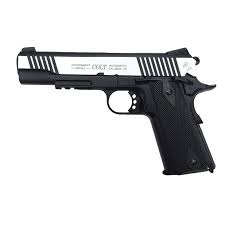 Ensure that all weapons and magazines are cleared of rounds. Cyber Gun Colt 1911 Dual Tone Black Silver Co2 Pistol