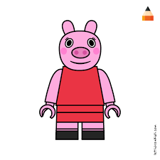 Peppa Pig Drawing Lego Peppa Pig George Pig Mummy Pig Daddy Pig In 2020 Peppa Pig Drawing Pig Drawing Mummy Pig