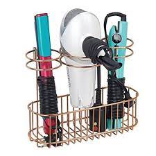 Mdesign Wall Mount Hair Care Tools Holder For Hair Dryer Flat Iron Curling Wand Straightener Rose Hair Dryer Storage Diy Bathroom Storage Tool Storage Diy