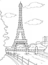 There are a wide choice of quality images in the section coloring pages for girls. Cute Eiffel Tower Coloring Page Bmo Show