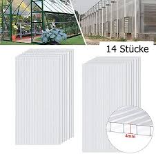 Aufun Plaque Polycarbonate 4mm Pour Serres De Jardin 10 25 M Creux Transparent Resistant Aux Uv 60 5x121 Cm Par Piece Pou En 2020 Serre Jardin Polycarbonate Jardins