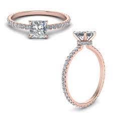 Maybe you would like to learn more about one of these? Eternity Hidden Halo Princess Cut Diamond Engagement Ring In 14k Rose Gold Fascinating Diamonds